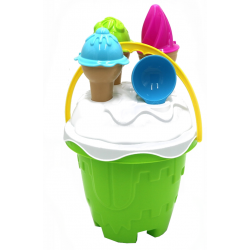 63964 ZESTAW DO PIASKU LODY WIADERKO RÓŻNE KOLORY