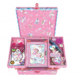 774052 SZKATUŁKA Z PÓŁKAMI PUDEŁKO JEDNOROŻEC