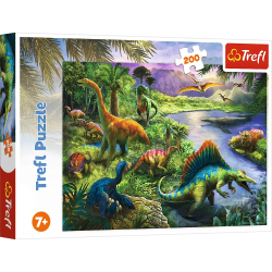 13281 TREFL PUZZLE DRAPIEŻNE DINOZAURY 200 ELEMENTÓW