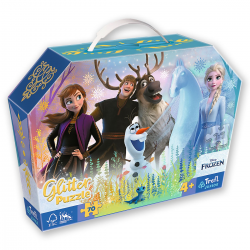 53018 TREFL PUZZLE GLITTER MAGICZNA PRZYJAŹŃ FROZEN 70 EL
