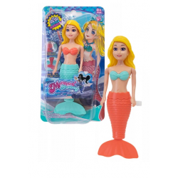 120003 LALKA SYRENKA DO KĄPIELI NAKRĘCANA 2 KOLORY