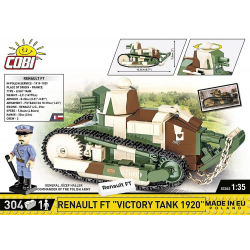 2992 COBI SMALL ARMY RENAULT FT VICTORY TANK 1920