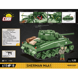3044 COBI SMALL ARMY SHERMAN M4A1