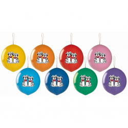 4104 DUŻE BALONY PIŁKA Z GUMKĄ PACZKA 100 SZT.