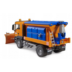 03785 BRUDER UNIMOG PIASKARKA Z PŁUGIEM ŚNIEŻNYM