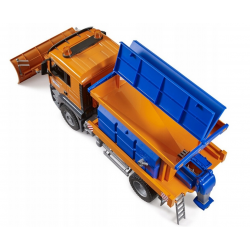 03785 BRUDER UNIMOG PIASKARKA Z PŁUGIEM ŚNIEŻNYM