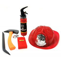 121703 ZESTAW STRAŻACKI STRAŻ POŻARNA KASK