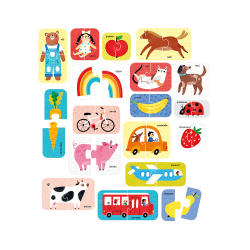 492559 CZUCZU PUZZLE DO PARY PIERWSZE SŁOWA 18M+