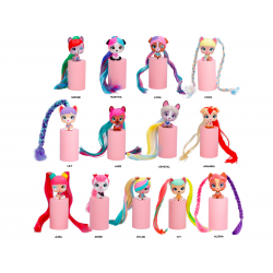 712942 VIP PETS MINI FANS FIGURKA DO STYLIZACJI PIESEK GLAM GEMS