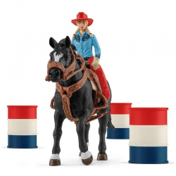 42576 SCHLEICH WYŚCIG WOKÓŁ BECZEK KOŃ KOWBOJKA