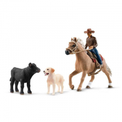 42578 SCHLEICH KOWBOJSKIE PRZYGODY KOWBOJ KOŃ QUARTER