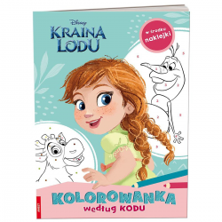 340643 KOLOROWANKA WEDŁUG KODU KRAINA LODU