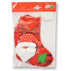 368903 MINI SKARPETA ŚWIĄTECZNA NA PREZENTY RÓŻNE WZORY