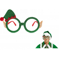 162165 ŚWIĄTECZNE OKULARY ELF PRZEBRANIE