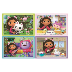 215249 PUZZLE 4W1 KOCI DOMEK GABI CLEMENTONI