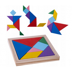 117270 UKŁADANKA DREWNIANA TANGRAM MOZAIKA