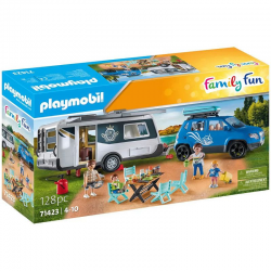 71423 PLAYMOBIL SAMOCHÓD Z PRZYCZEPĄ KEMPINGOWĄ