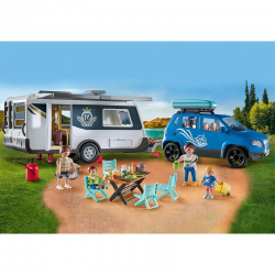 71423 PLAYMOBIL SAMOCHÓD Z PRZYCZEPĄ KEMPINGOWĄ