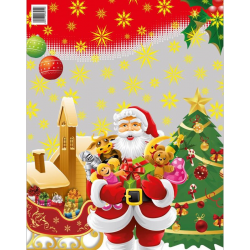 WOREK FOLIOWY TOREBKA 40X50CM CELOFAN MIKOŁAJ 10 SZT.