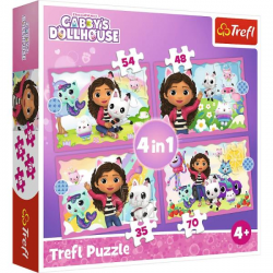 34620 TREFL PUZZLE PRZYGODY GABI KOCI DOMEK 4W1