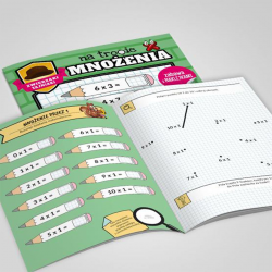 668637 KSIĄŻECZKA TAJNIAKI NA TROPIE MNOŻENIE Z NAKLEJKAMI