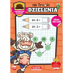 668644 KSIĄŻECZKA TAJNIAKI NA TROPIE DZIELENIE Z NAKLEJKAMI