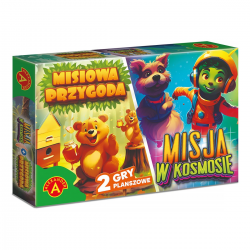 027969 ALEXANDER GRA PLANSZOWA 2W1 MISIOWA PRZYGODA MISJA W KOSMOSIE