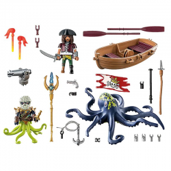 71419 PLAYMOBIL WALKA Z GIGANTYCZNĄ OŚMIORNICĄ