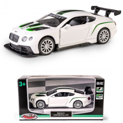 133037 METALOWE AUTO MODEL BENTLEY CONTINENTAL GT3 BIAŁY
