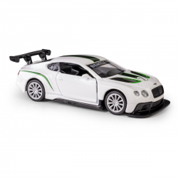 133037 METALOWE AUTO MODEL BENTLEY CONTINENTAL GT3 BIAŁY