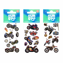 610802 NAKLEJKI MOTOCYKLE RÓŻNE WZORY