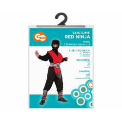 671572 STRÓJ CZERWONY NINJA WOJOWNIK R.110/120