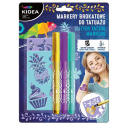 098668 MARKERY DO ROBIENIA TATUAŻY Z SZABLONAMI KIDEA