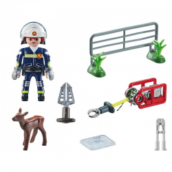 71467 PLAYMOBIL MOTOCYKL STRAŻ POŻARNA RATOWANIE ZWIERZĄT