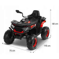 POJAZD QUAD NA AKUMULATOR GIGANT NAPĘD 4X4 NIEBIESKI