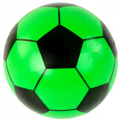 075265 PIŁKA GUMOWA PIŁKA NOŻNA ZIELONA 23CM