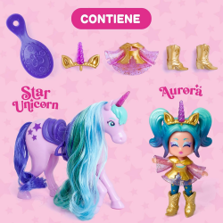 032862 KOOKYLOOS STAR UNICORN JEDNOROŻEC LALKA AURORA