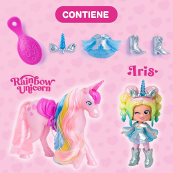 032886 KOOKYLOOS RAINBOW UNICORN JEDNOROŻEC LALKA IRIS