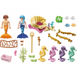 71500 PLAYMOBIL PODWODNI MIESZKAŃCY Z POWOZEM KONIKÓW MORSKICH