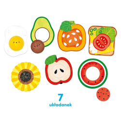 492924 CZUCZU PUZZLE Z DZIURKĄ JEDZENIE 14 EL
