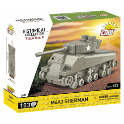 3089 COBI KLOCKI CZOŁG M4 SHERMAN HC WW2