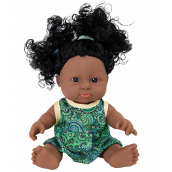 124377 LALKA BOBAS AFROAMERYKANKA RÓŻNE KOLORY 25CM