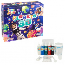 037710 TUBI JELLY PLANETY 3D KOSMOS  ZESTAW 5 KOLORÓW