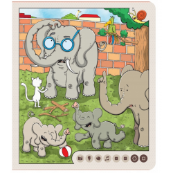 880610 ALBIK ZWIERZĘTA W ZOO INTERAKTYWNA KSIĄŻKA