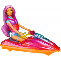 HBW90 LALKA BARBIE I SKUTER WODNY DELFINY DREAMTOPIA