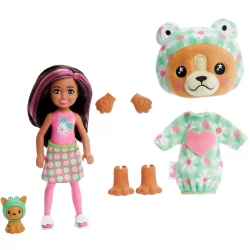 HRK29 LALKA BARBIE CHELSEA CUTIE REVAL PIESEK ŻABA