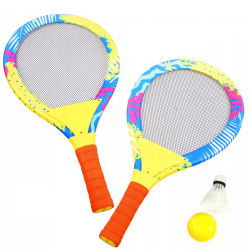 782915 RAKIETKI PALETKI PLAŻOWE Z LOTKĄ I PIŁKĄ