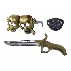 184761 ZESTAW PIRATA MIECZ PRZEPASKA OKULARY PIRAT