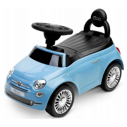 388601 SAMOCHÓD JEŹDZIK FIAT 500 PCHACZ POJAZD NIEBIESKI