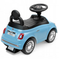 388601 SAMOCHÓD JEŹDZIK FIAT 500 PCHACZ POJAZD NIEBIESKI